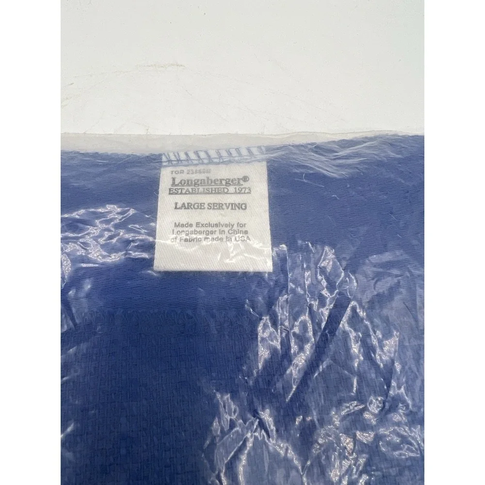 Longaberger Large‎ Serving Basket Liner Only- Bright Cornflower NIP